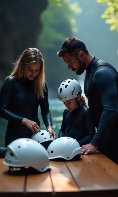 Enfants encadrés: Enfant encadré dans une section sécurisée, canyoning dès 10 ans